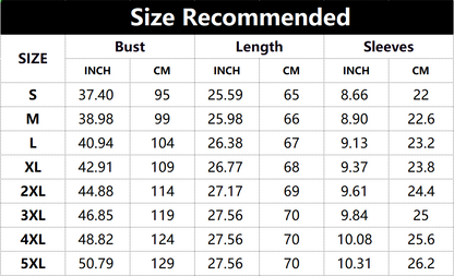 Women's 9/11 25th Anniversary Never Forget T-Shirt size chart