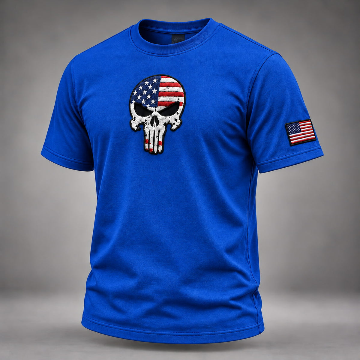 Men’s American Flag Skull T-Shirt