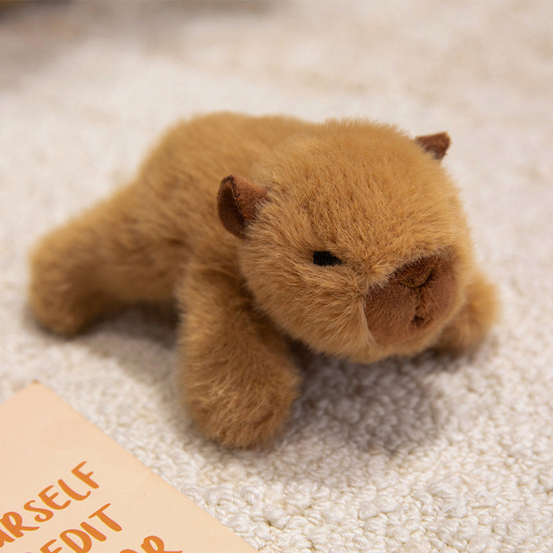 Capybara plush fridge magnet doll palm-sized