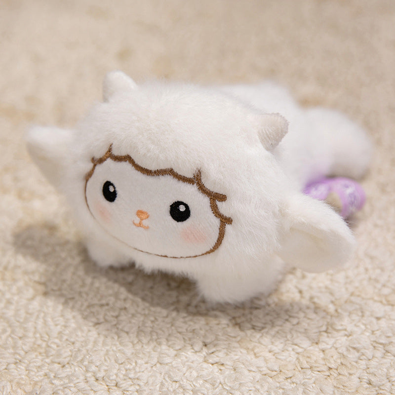 White sheep plush fridge magnet doll