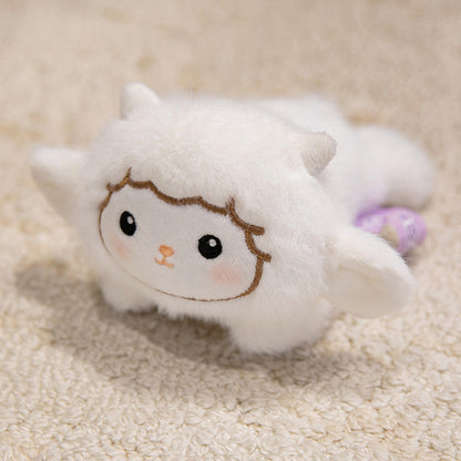 White sheep plush fridge magnet doll