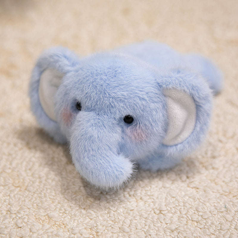 Blue elephant plush fridge magnet doll
