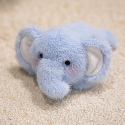 Blue elephant plush fridge magnet doll