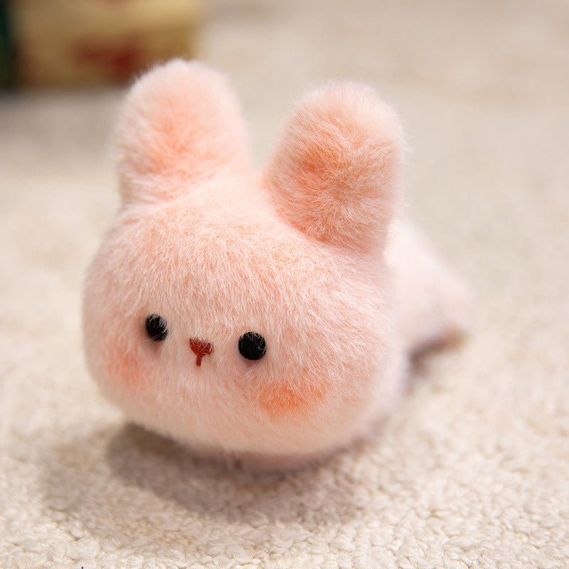Pink rabbit plush fridge magnet doll