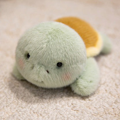 Green turtle plush fridge magnet doll