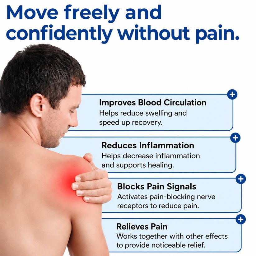 How shoulder kinesiology tape relieves pain and improves circulation
