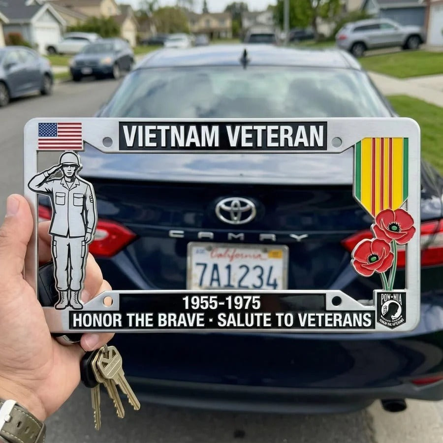 America 250th Anniversary License Plate Frame — Drive with Pride