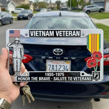 America 250th Anniversary License Plate Frame — Drive with Pride