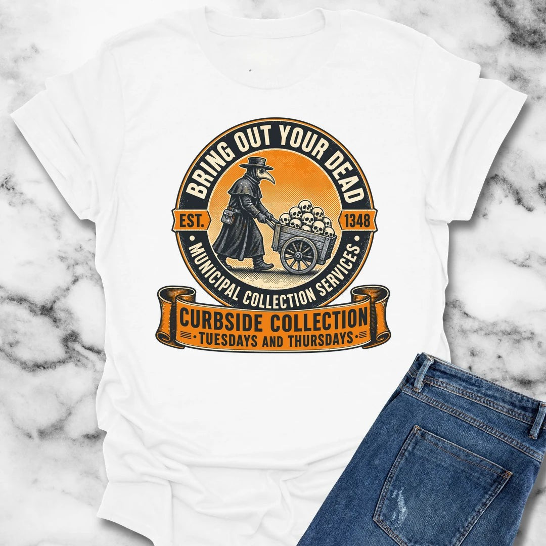 Plague doctor dark humor t-shirt White