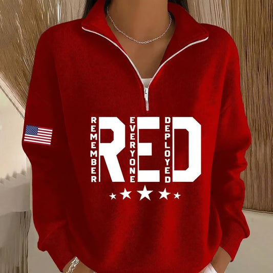 Women's Red Friday Casual Sweatshirt